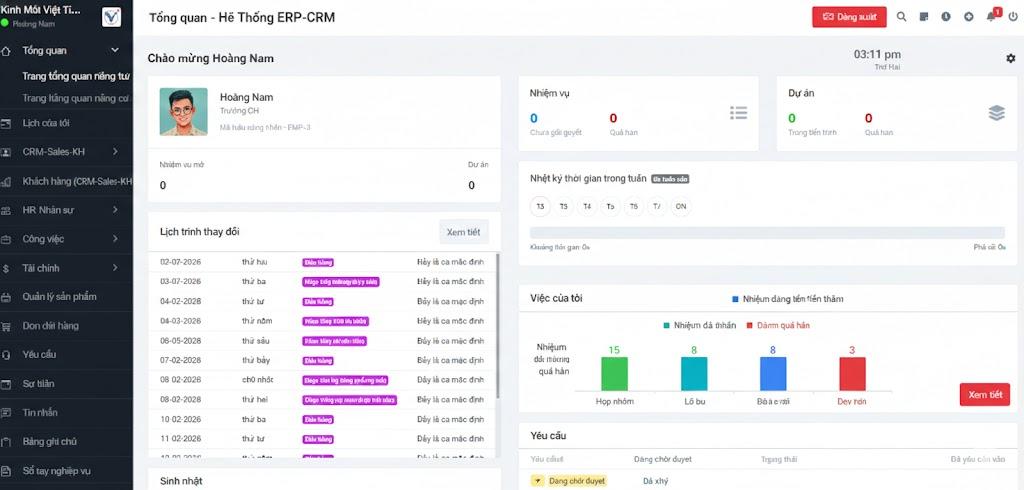 Hệ Thống ERP & CRM